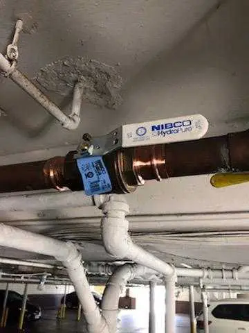 Copper pipe repair and valve work for Backflow Testing in College