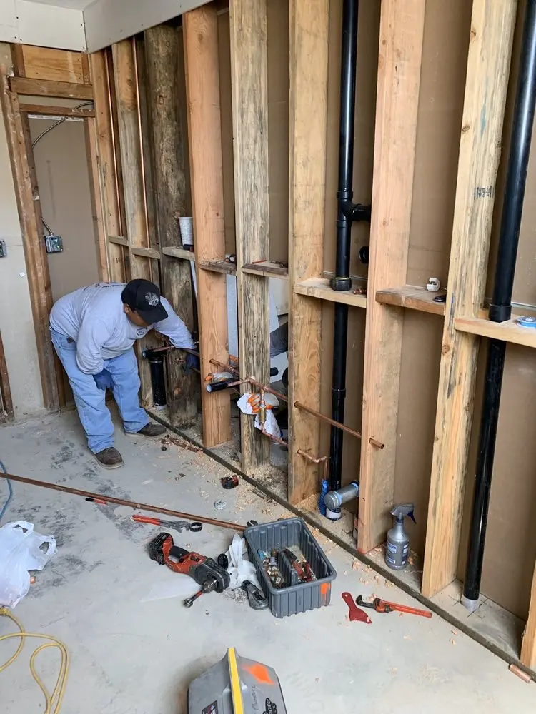 Commercial rough-in plumbing for Gas Line Repair in College
